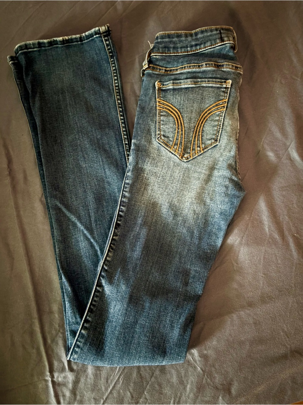 Women’s Dark Blue low rise boot Jeans 0L